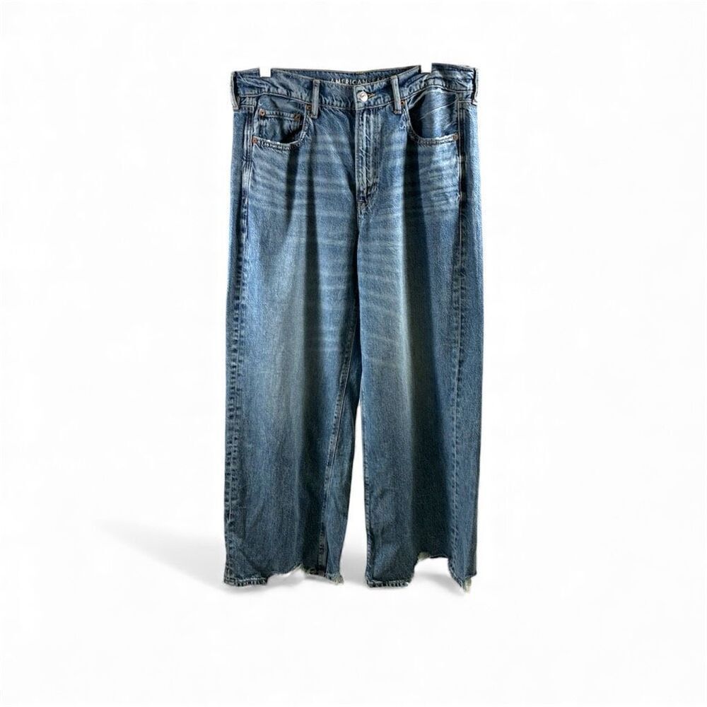 American Eagle Outfitters NWT Dreamy Drape Super High-Rise Baggy Wide Leg Size 1